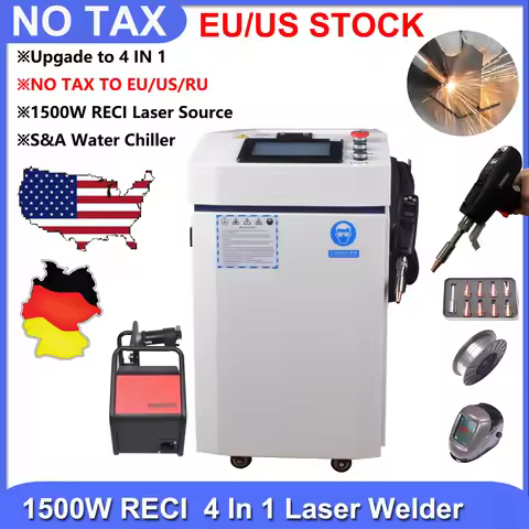 [DDP TO EU ] 1500W Laser Welding Machine 4 IN 1 Welder 1500W RECI Laser Source for Metal Welding Cle