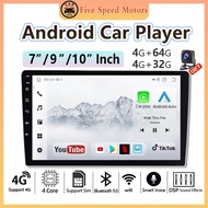 Car Android player Radio 7/9/10 inch 4+64G 32G radio kereta CarPlay Android auto 4core 360 car sound