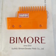 Escalator ABS Comb S655B6 Plastic Orange L155mm W92mm Hole Space 80mm 27mm LEFT 12 Teeth Use for Hyu