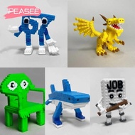 [PEASEE]  Printed Figure, 67 Brainrot Figure Imaginative Miniature Craft Decoration, Creative Horror