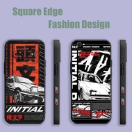 Casing For Samsung A15 A25 S24 Ultra A55 S23 FE A35 Galaxy S24 Fe A56 JDM Racing Car Anime Black Red