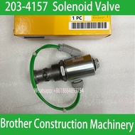 machinery engine parts solenoid valves 203-4157 2034157 for D9T D11R Bulldozer Solenoid Valve 203-41