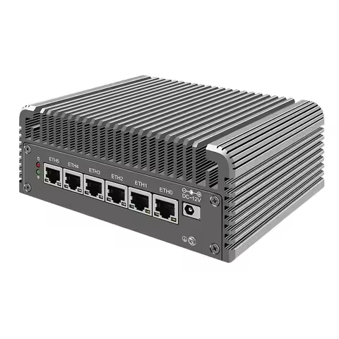 6x i226-V 12th Gen Alder Lake 2.5G Soft Firewall Router i7 1265U i5 1235U i3 1215U Fanless Mini PC A
