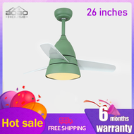 26-inch 36-inch Ceiling Fan Modern Simple Macaron Fan Lamp Bedroom Lamp for Children's Room