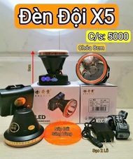 ĐÈN ĐỘI ĐẦU CÔNG SUẤT CAO 500W 600W X5 X6 H50 H60 ĐÈN PIN LED SẠC ĐIỆN SIÊU SÁNG CHỐNG NƯỚC