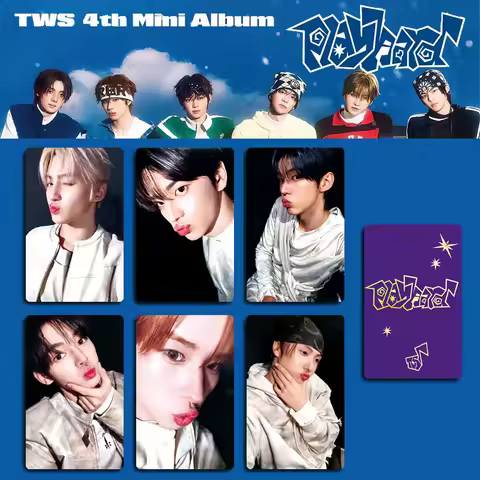 KPOP TWS Korean Style Selfie Photocards Shinyu Dohoon Kyungmin PLAY HARD Album 6/24Pcs/Set Fashion L