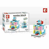 Ready Stock Sembo Block City Street Series Lego Building Blocks Educational Toys - SD6612 Baby Shop