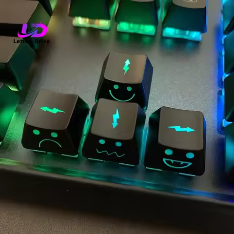 4Pcs Keycaps Lightning Baby Translucent Personalized Mechanical Keyboard Keycaps ABS OEM Height WASD