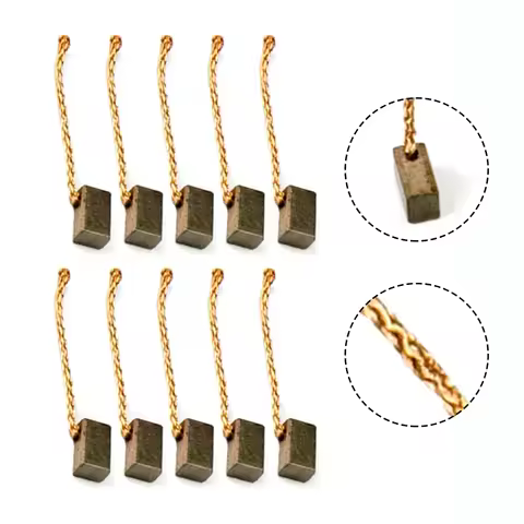10pcs Carbon Brush Car Casement Motor Brush High Copper Wear-resistant 4*5*8mm Workshop Equipment Po
