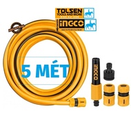 Bộ 5 mét ống vòi xịt rữa tưới cây khớp nối ống TOLSEN INGCO 57125