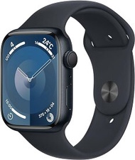 Apple Watch Series 9 GPSモデル - 45mmミッドナイトアルミニウムケースとミッドナイトスポーツバンド - S/M