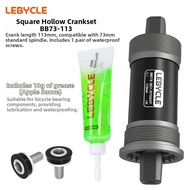 LEBYCLE | Square Hole Bearing Cartridge 73mm Waterproof Sealed BB
