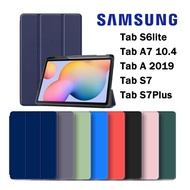 018.เคสฝาพับ เคส Samsung Tab S6 lite/Tab A7 lite/Tab A7 10.4 2020/Tab A 2019 T295/Tab S7/Tab s7 plus /S7FE /Tab a8 10.5 2021/Tab S9 Plus Tab A9 Plus 2023 มีช่องใส่ปากกา S Pen เคสหนัง เคสกันกระแทก - Smart Case
