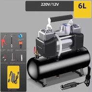 Air compressor car air pump 12V/220V 2.5L/4L/6L portable tire inflator electric motorcycle pump smal
