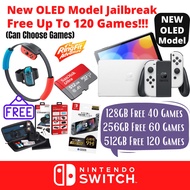 (Dual-System) Nintendo Switch Jailbreak OLED / V2 Battery Enhanced Free Up To 120 Free Games (128GB / 256GB / 512GB)