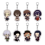 Dogs Keychain Nakajima Atsushi Dazai Osamu Ryunosuke Akutagawa Anime Cosplay Key Chain Pendant Carto