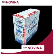 [ BOX ] Thinwall BOWL 200ml/ 300ml 400ml / 450ml round flat plastic bowl ice cream milo thinwal thin