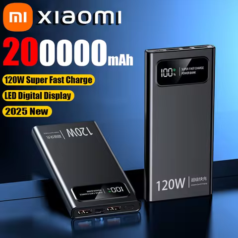 Xiaomi 500000mAh Power Bank 120W Super Fast Charging External Battery Charger PD 20W Power Bank for 