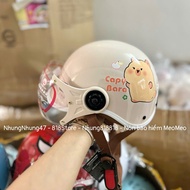 DOLPHIN HELMET WITH GLASSES – FOR KIDS (HEAD RING < 51CM) SUPERMAN SPIDER-MAN LABUBU LOOPY DORAEMON 