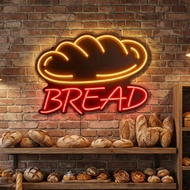 Bread Coffee LED Neon Sign Coffee House Cafe Fast Food Restaurant Cafeteria Wall Décor Neon Sign for