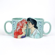 Disney The Little Mermaid Ariel Arico Ceramic Pair Cup Couple Mug Tea Coffee Gift