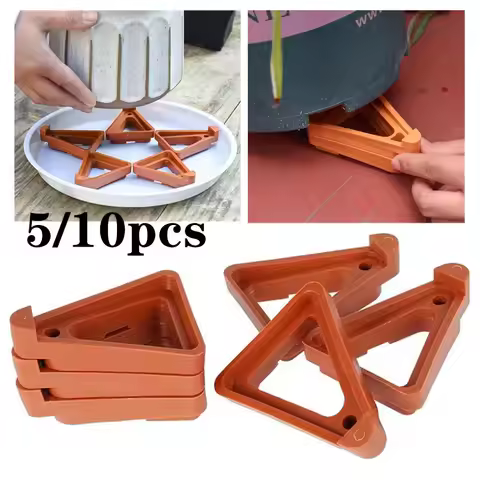 10/5pcs Plant Flower Pot Feet Stand Ventilation Base Raised Flower Pot Foot Pad Breathable Triangle 