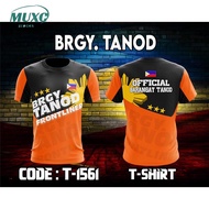 【Free Custom Name & Number】Barangay Official Full Sublimation T-shirt 3D T-Shirt Breathable Short Sl