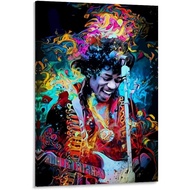 Guitar Singer Jimi Hendrix Poster Decorative Painting Canvas Wall Art Living Room Posters Bedroom Pa