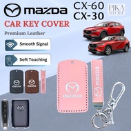 Mazda 3 CX30 CX60 CX80 CX5 Key Cover Leather Key Case Sarung Kunci Mazda CX30 CX60 Accessories