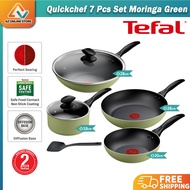 Tefal Quickchef 7pcs Set Moringa Green B957S7 Cookware Set Pans Kuali Periuk Fry Cook (FP20/24 SCP18
