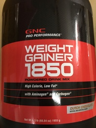 (FREE MUSCLETECH ITEM) GNC PRO PERFORMANCE WEIGHT mass GAINER PROTEIN 4.3lbs choc high quality usa b