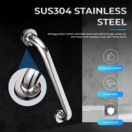 EZZY Stainless Steel Pipe-Shaped Anti-Fall Bathroom Handle Toilet Grab Bar Elderly Toilet Support