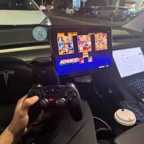 2025 NEW Wireless USB Game Controller for Tesla Model Y/3/X/S Double Player Online TV PC PS3 Steam C