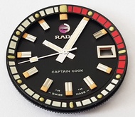 หน้าปัด นาฬิกา rado captain cook Mark II ของแท้เก่าเก็บ จากปี 1970. สภาพใหม่เก่าเก็บไม่ผ่านการใช้งาน