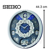 SEIKO Melodies in Motion Volume Light Sensor Wall Clock QXM379 (QXM379S) [Jam Dinding Muzik]