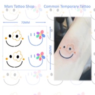 【Mars Tattoo】Common Tattoo, Colored Tattoo, Long Lasting,Temporary Tattoo Sticker, Fake Tattoo, Smil