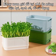 Bean sprout tray/box set helps you make your own green bean and soybean sprouts quickly right at hom