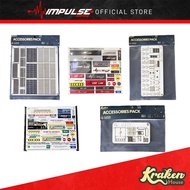 Kraken House Accessories Vol 01 - Signboard Pack / Fence Pack / Furniture Pack / Utility Pack / Impu