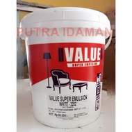 ASIAN PAINT CAT TEMBOK INTERIOR VALUE SUPER EMULSION WARNA PUTIH 5KG-The Paint Spot