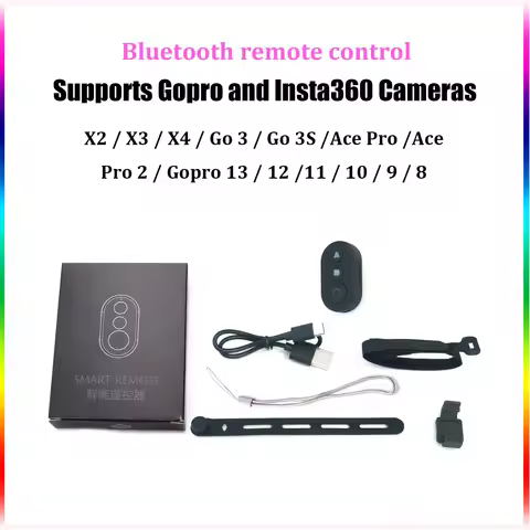 Insta360 X5 Bluetooth remote control For Insta360 X2 X3 X4 X5 GO3 Ace Pro Ace Pro 2 GoPro 9 10 11 12
