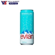Evian Sparkling Can 330ml | Villa Market