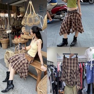SCOTT SKIRT Plaid Model 25Q111 TAG MM FISH
