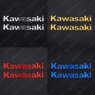 Kawasaki motorcycle modified car sticker 3D embossed letter logo sticker 2pcs 1set 5 colors suitable