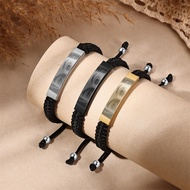 Personalized Eyes Photo Couple Bracelet Stainless Steel Eye Engraved Bracelet Hadiah Birthday Annive