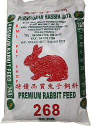 (25KG) MURAH MAKANAN ARNAB PREMIUM SPECIAL RABBIT FEED PELLET FOOD DIET HASBIN JAYA 268