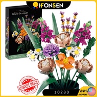 🌹Flower Bouquet 10280 Building Kit (756 Pieces) Construction Sets Building Set Building Toys Birthda