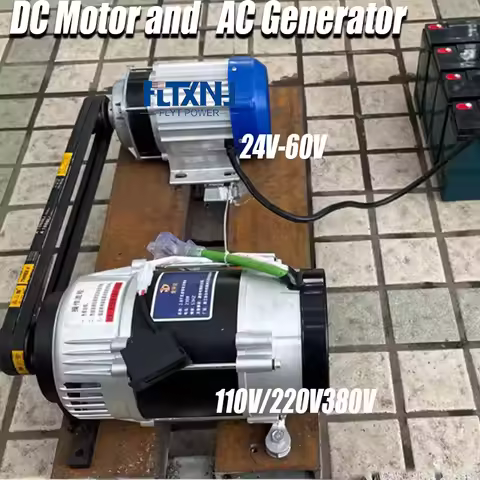 With DC Driving Motor Permanent Magnet Generator 220V 230V 380V Dynamo 10000W Alternator Quiet Gener