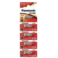 ถ่าน Panasonic อัลคาไลน์ 27A 12V แพค5ก้อน ของใหม่ ของแท้ เทียบเบอร์คือ A27, MN27, L828, L828F เหมาะก