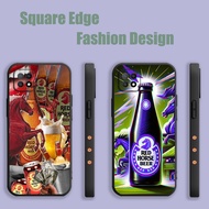 Casing For Samsung Galaxy S25 S25 ULTRA A16 A36 Red Horse Beer YDB51 Phone Case Square Edge