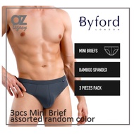 ByFord London 3Pcs Bamboo Spandex Mini Brief (BUD5219M)